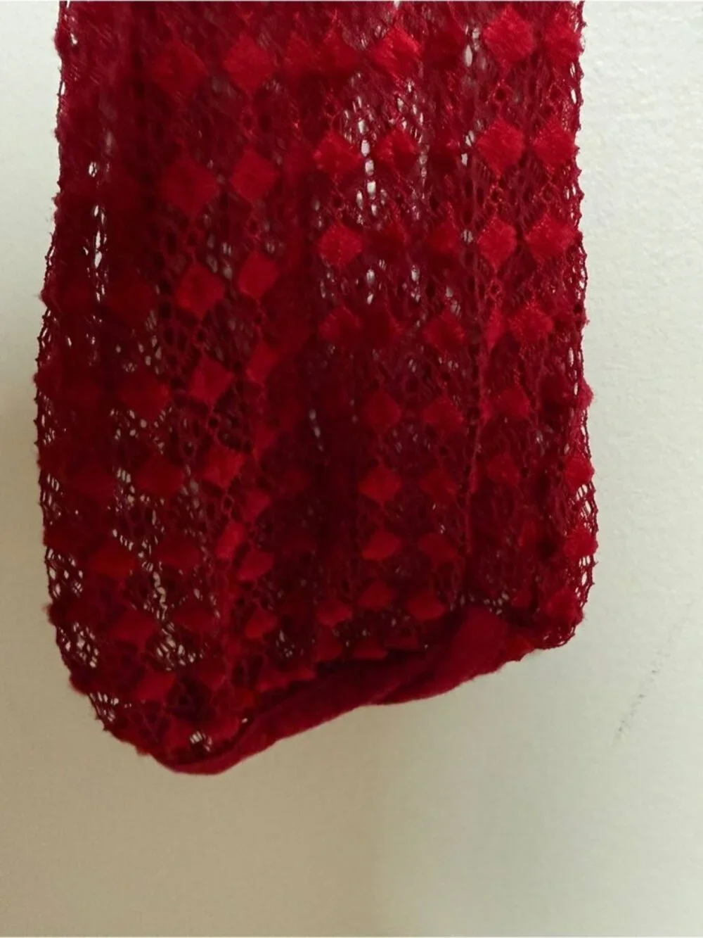 Free People Intimately Lace Tie Back Crop Top Red Size XS